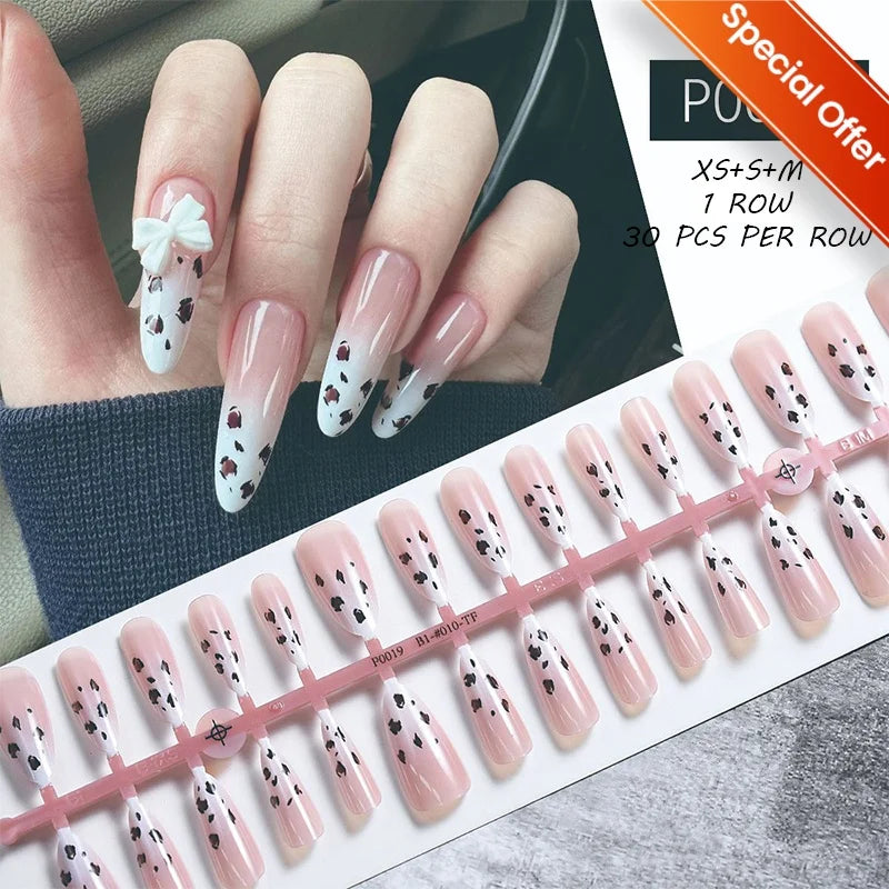 30Pcs Matte Nude Press-On Nails