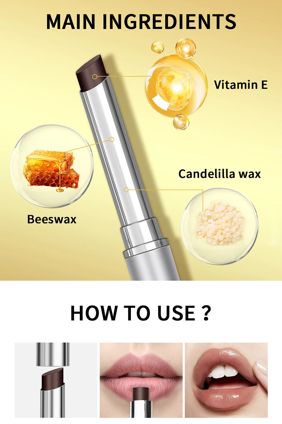 Colorless Black Honey Lip Balm – Long-Lasting Moisturizing Lip Care