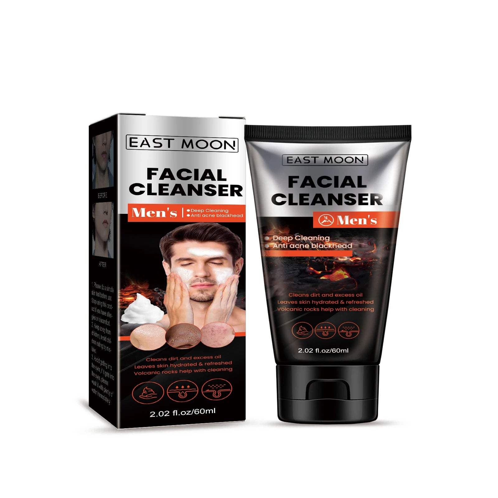 Men's Volcanic Mud Face Wash