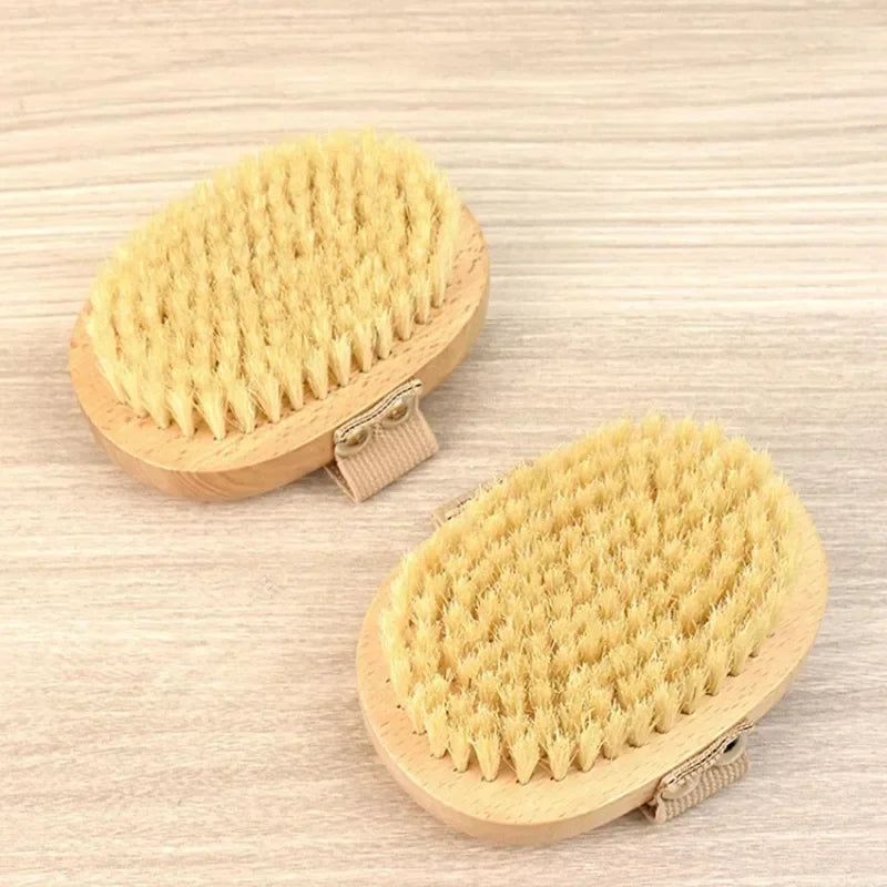 Natural Boar Bristle Bamboo Body Brush
