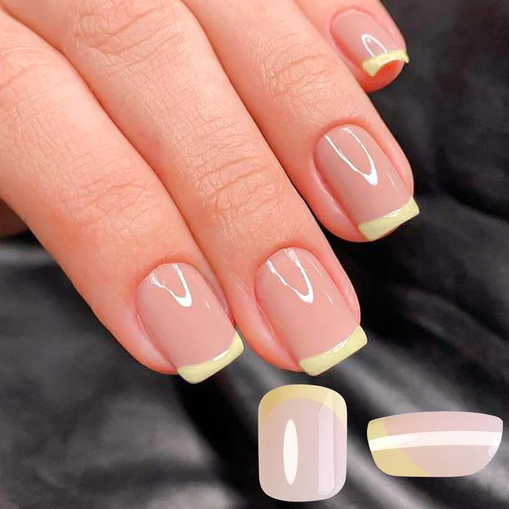 240/120pcs Colorful Short Square Press-On Nails