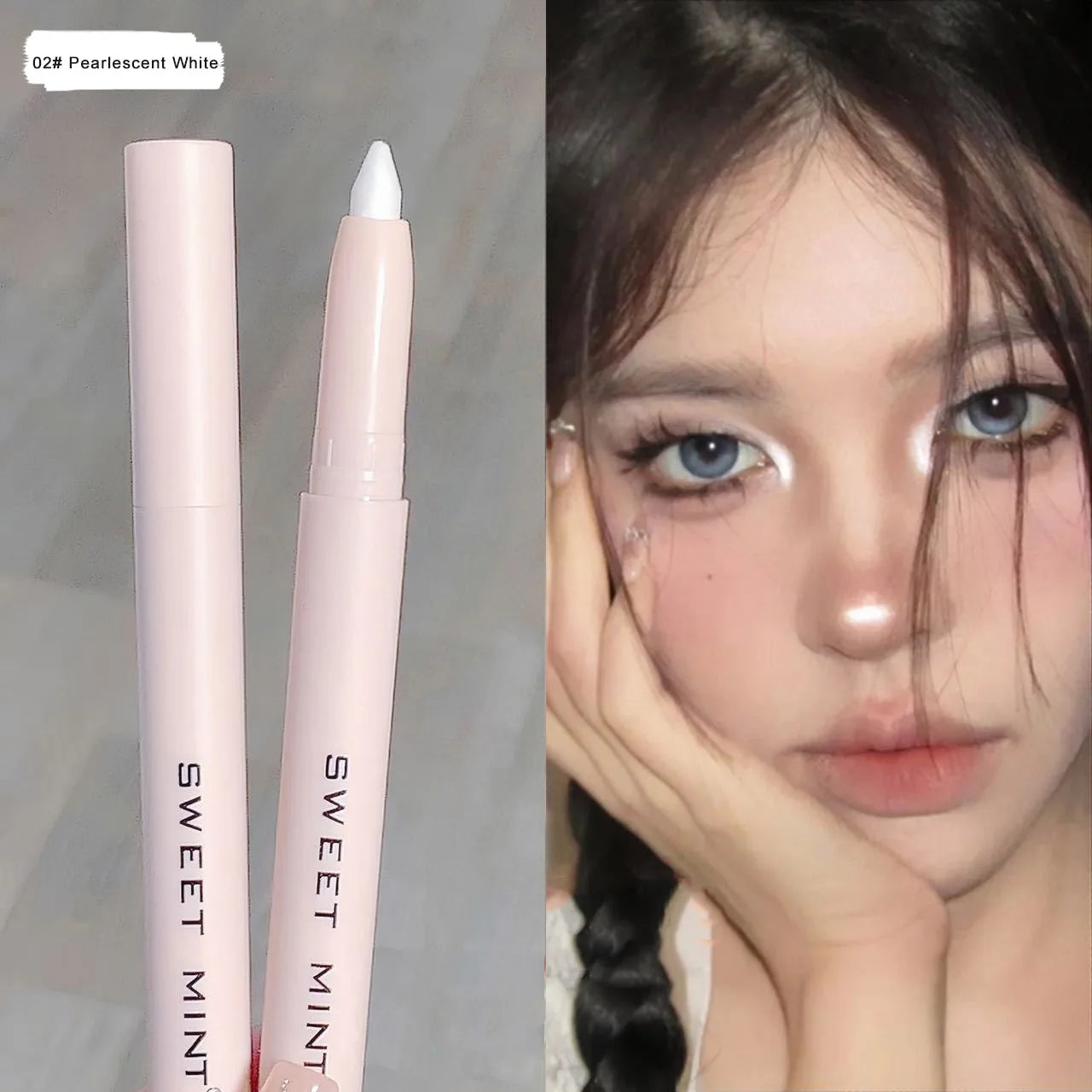 Lying Silkworm Eyeshadow Highlighter Pen – Matte & Pearl Brightening Stick