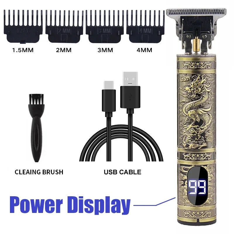 T9 Electric Hair Clipper – Dragon Buddha Beard & Body Trimmer