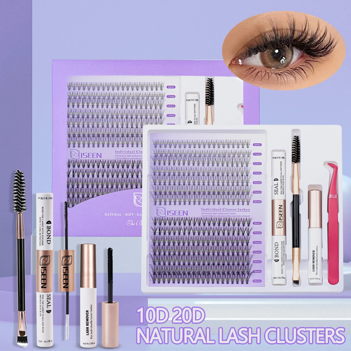 DIY Lash Extension Kit with Clusters & Tools