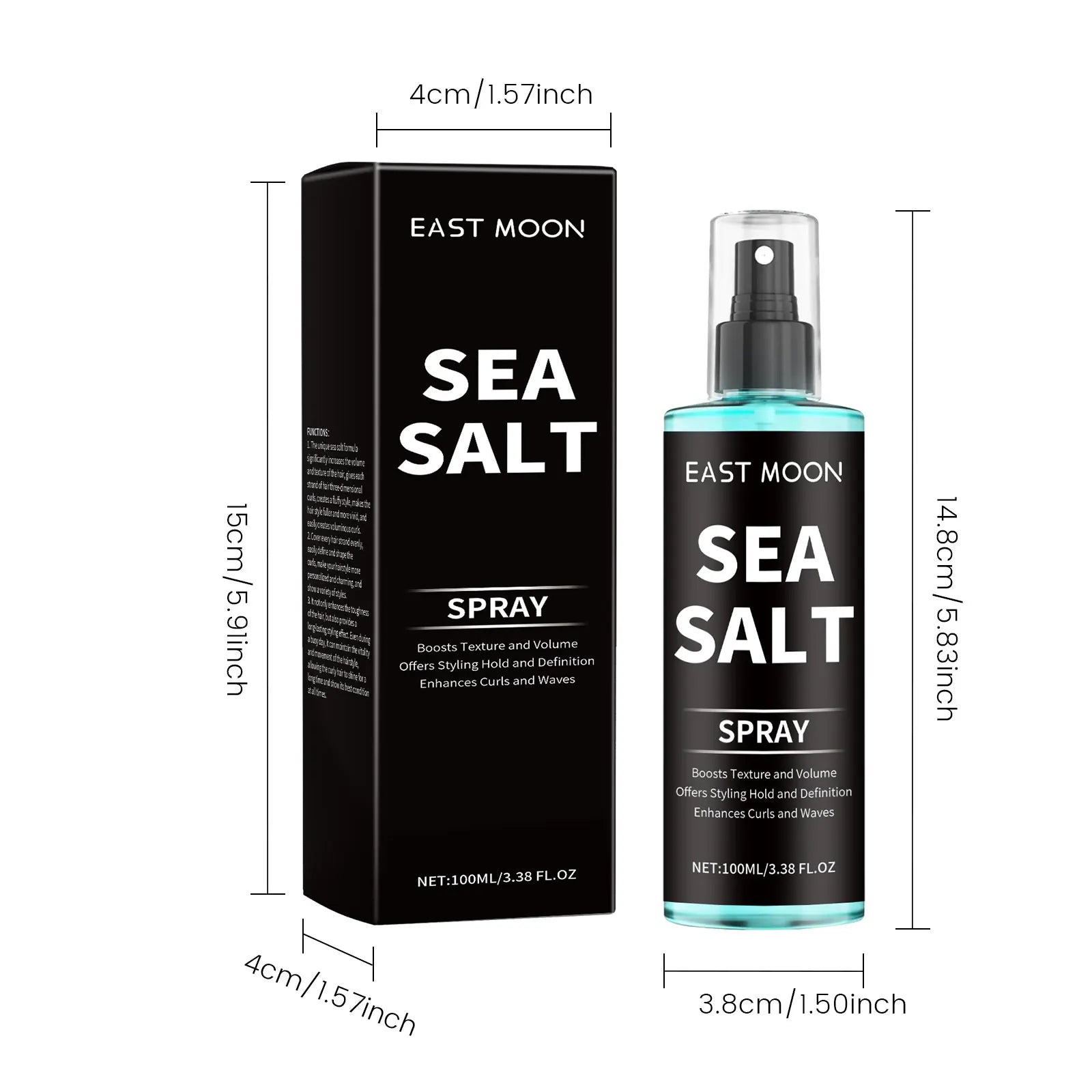 Sea Salt Hair Styling Spray – Curl Defining & Volumizing Mist