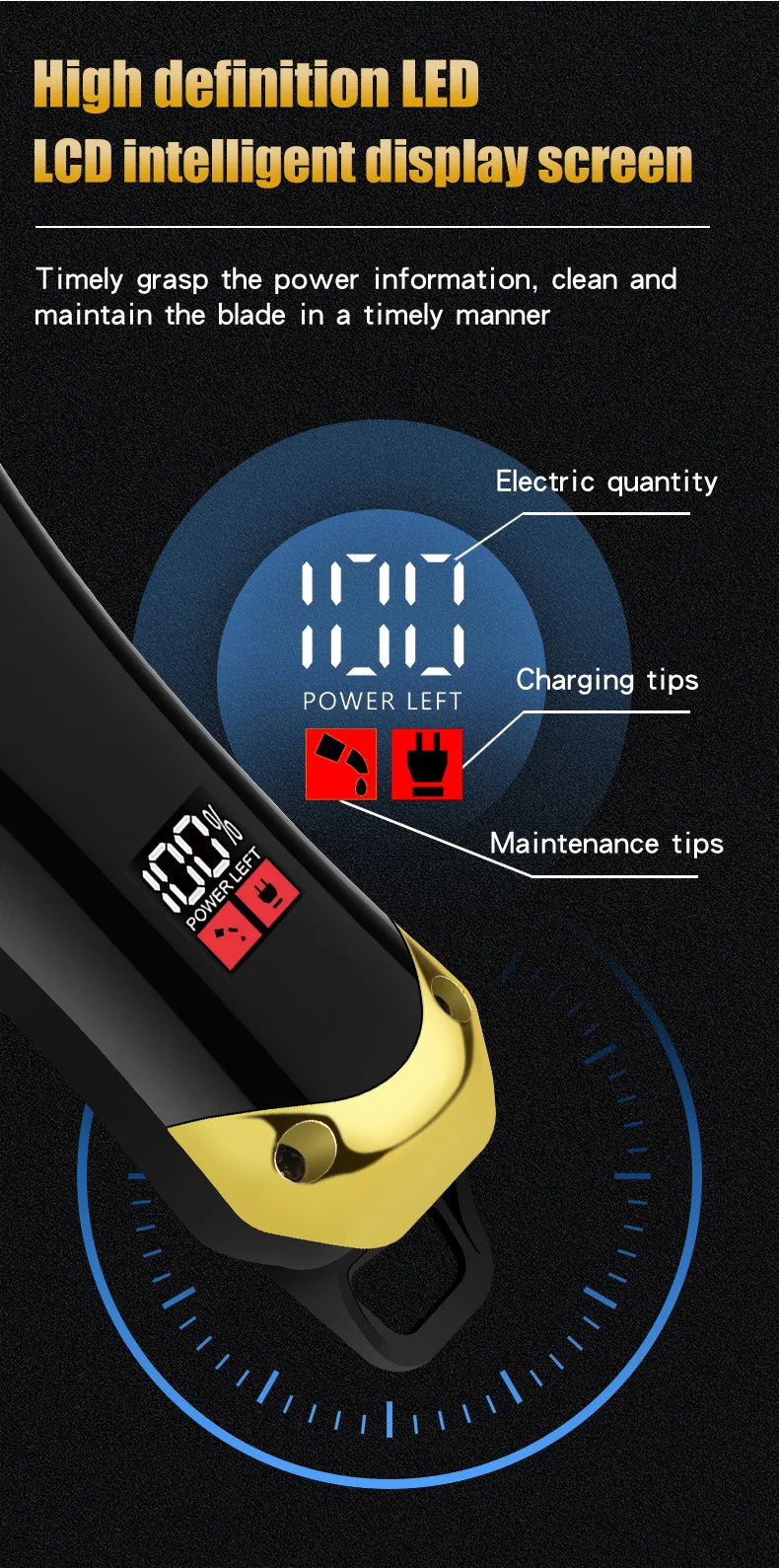 USB Rechargeable Hair Clippers Set for Men