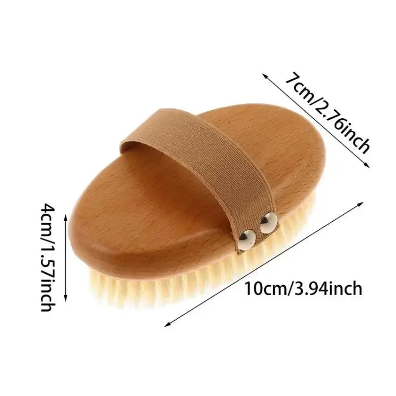 Natural Boar Bristle Bamboo Body Brush
