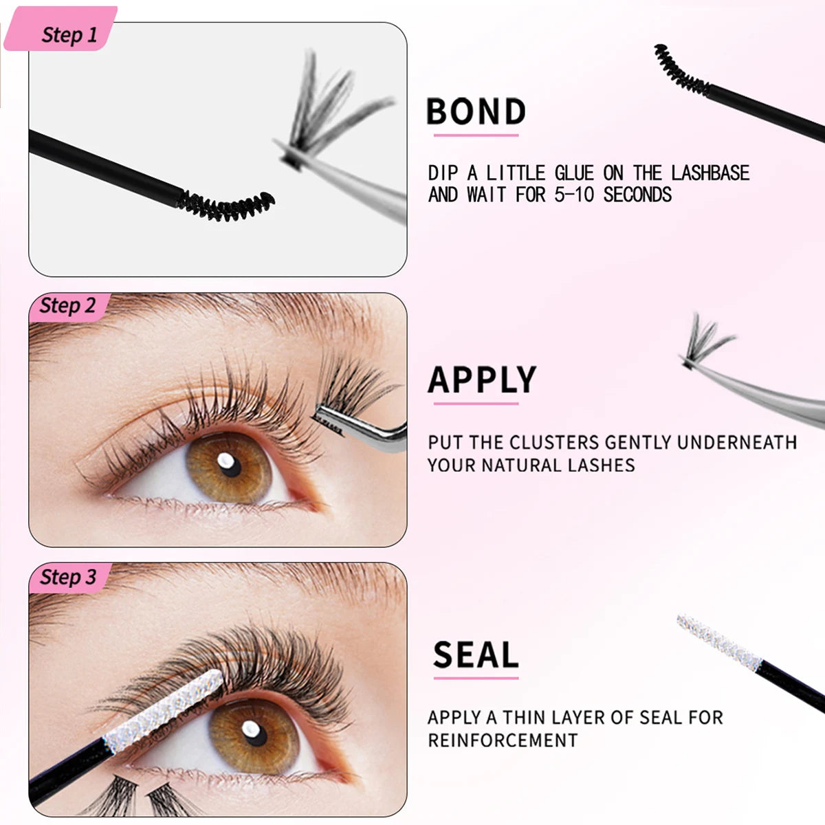 DIY Lash Extension Kit with Clusters & Tools