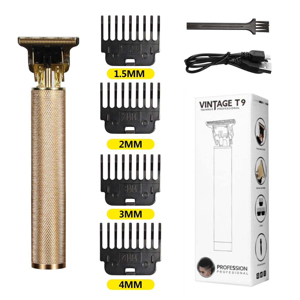 T9 LCD Electric Hair Trimmer – Precision Carving & Shaving Clipper for Men