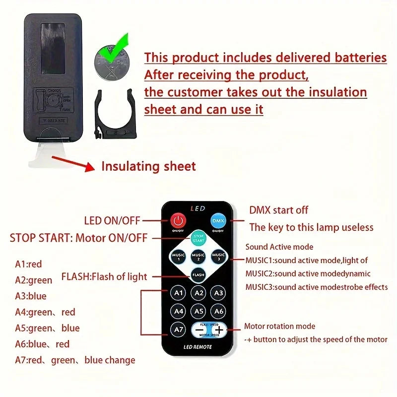 Northern Lights Starry Sky Projector – LED Night Light with Remote & USB