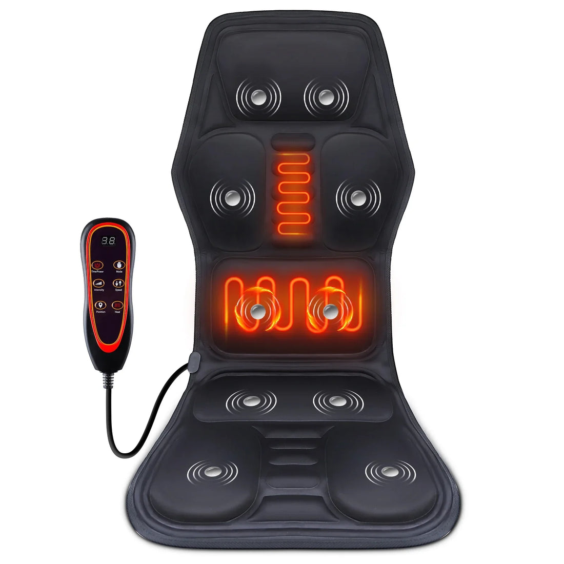Electric Infrared Massage Chair Cushion – Full-Body Vibrating Mat with Heat
