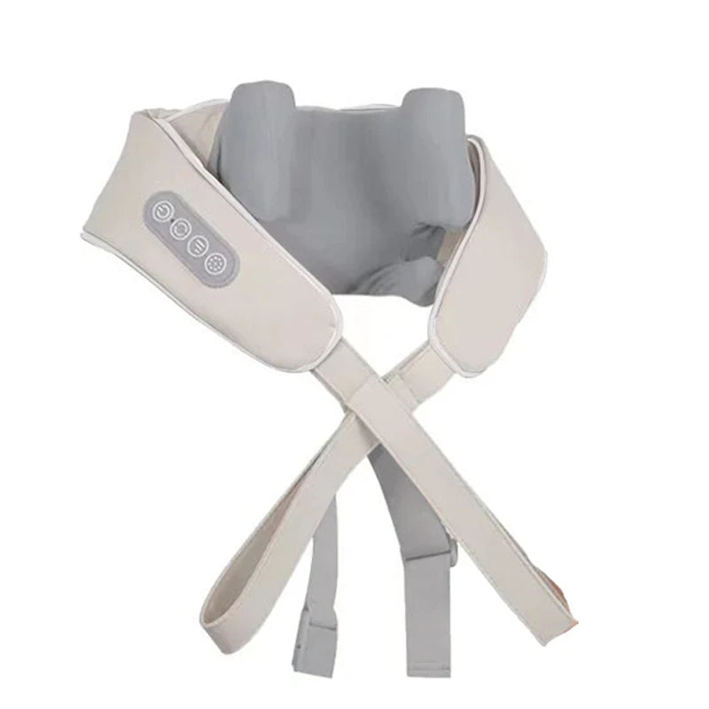 6D Neck & Shoulder Massage Shawl – Heated Kneading Wearable Massager