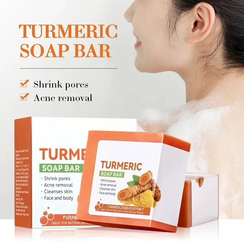 Handmade Turmeric Soap – Brightening & Skin-Clearing Body Cleanser