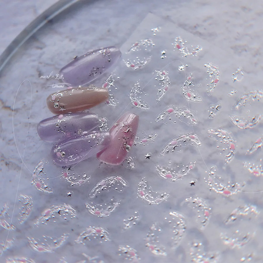 3D Jelly Flower Butterfly Nail Art Stickers T-4204
