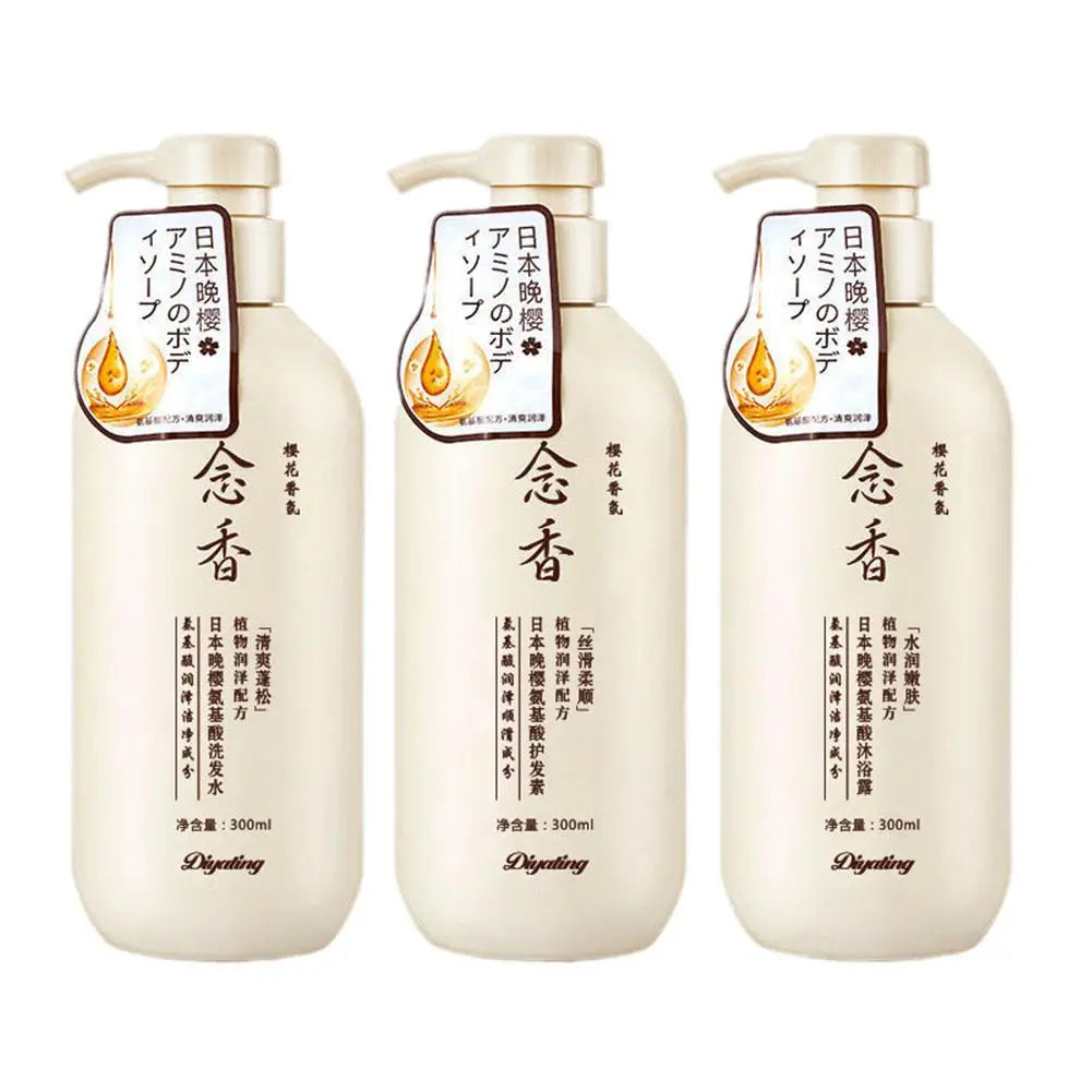 300ml Amino Acid Japanese Fragrant Shampoo & Conditioner Set