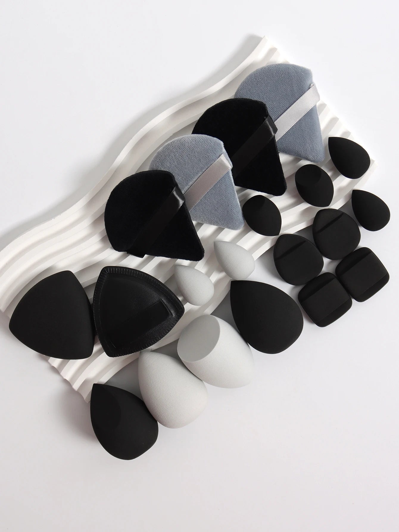 20-Piece Pink Makeup Sponge & Puff Set – For Cream, Powder & Concealer