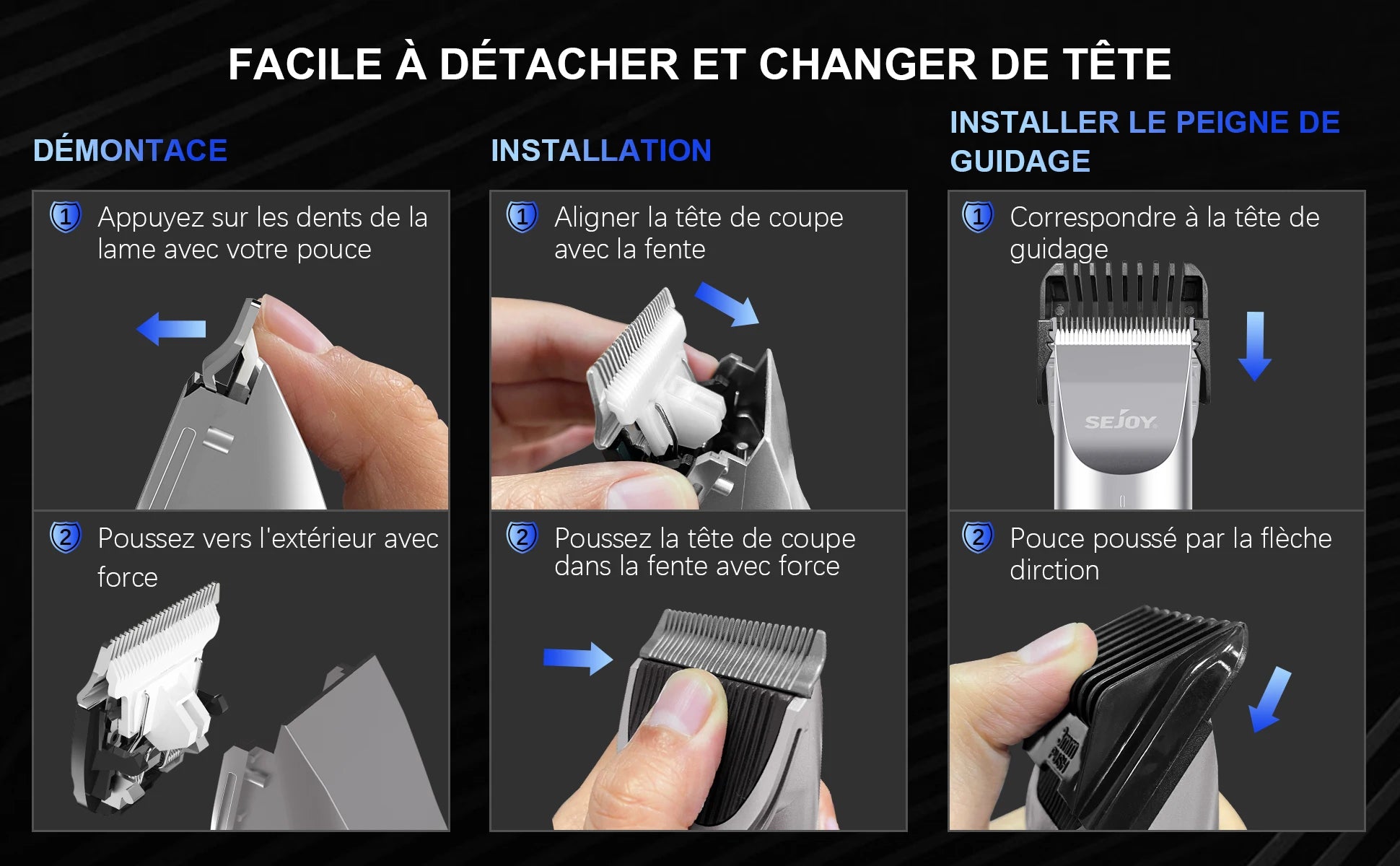 Sejoy Electric Hair Clippers for Men