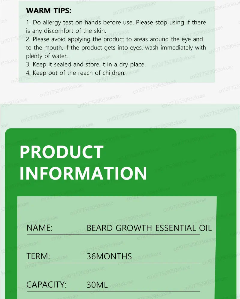 2025 Beard & Hair Growth Essence