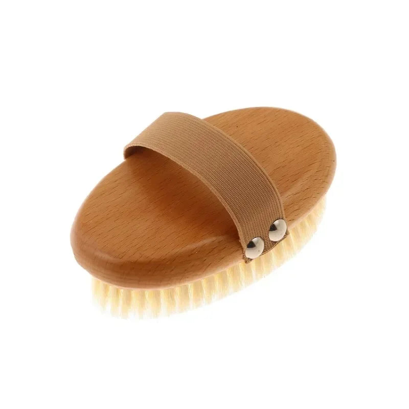 Natural Boar Bristle Bamboo Body Brush