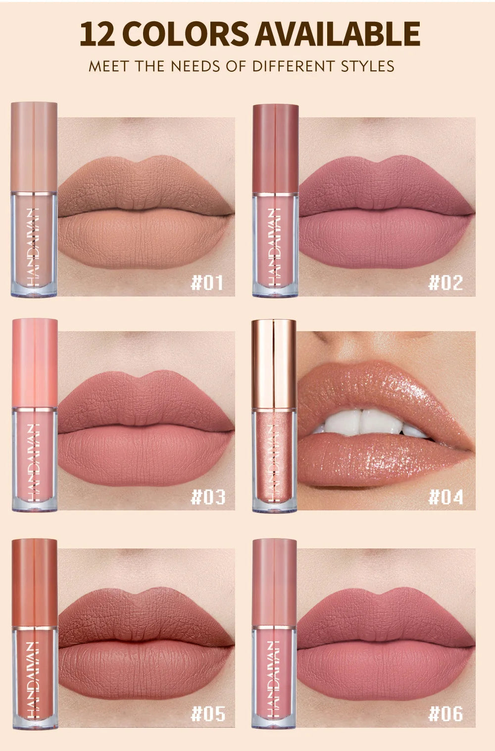 12-Color Matte Liquid Lipstick Kit