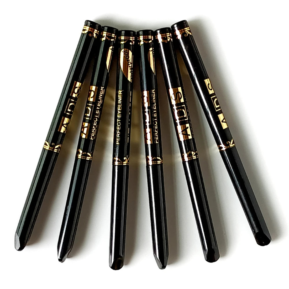 2Pcs Waterproof Black & Brown Eyeliner Pencils – Smudge-Proof & Long-Lasting