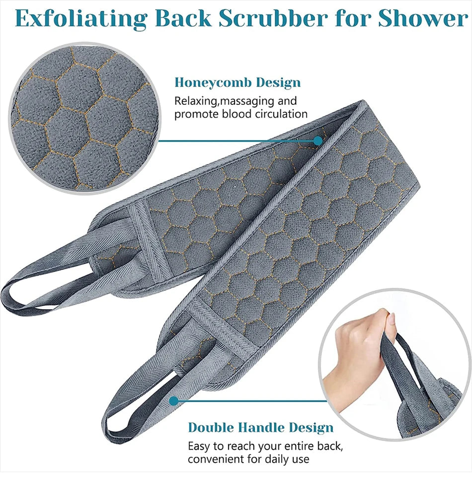 3-Piece Body Scrubber Set – Glove, Brush & Loofah