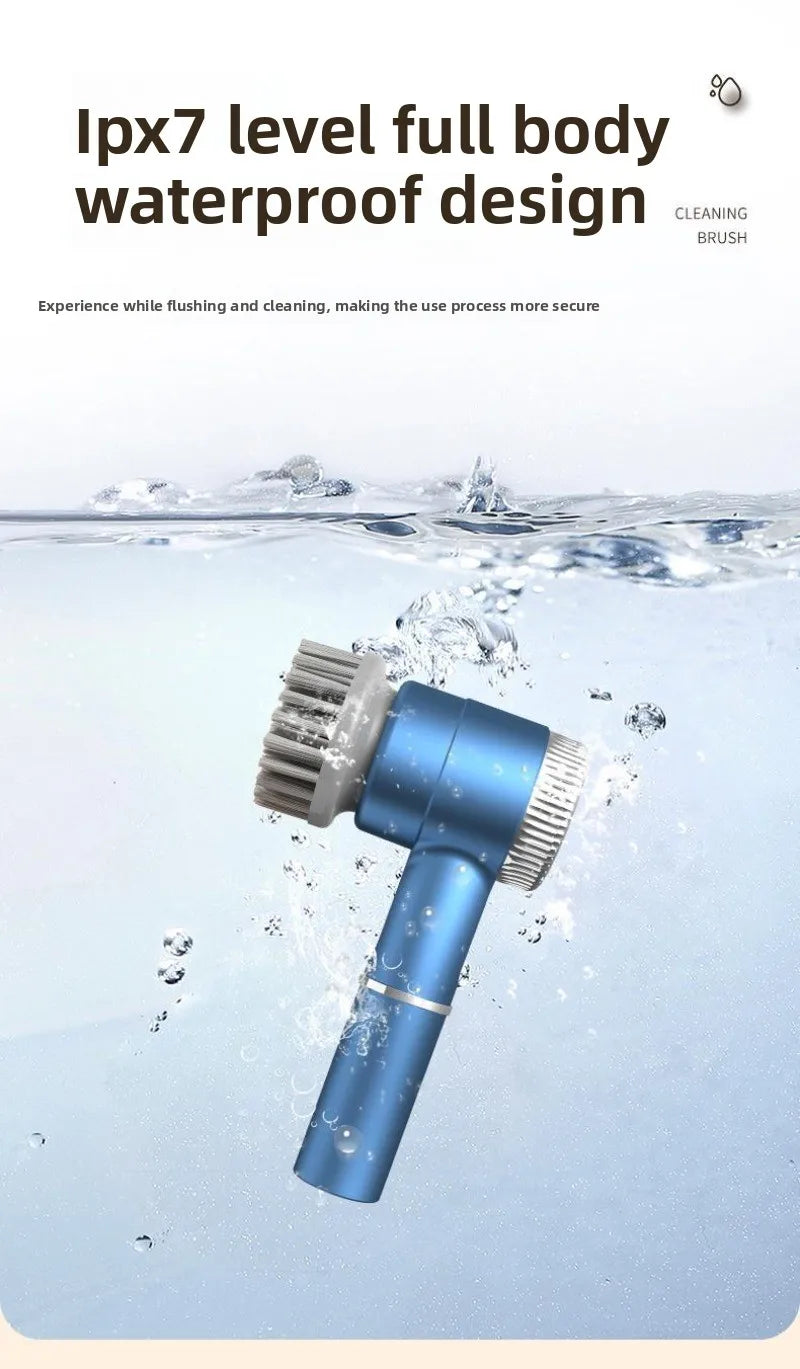 Multifunctional Electric Cleaning Brush – Wireless Household Scrubber