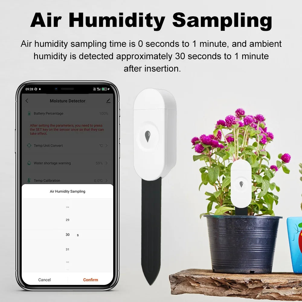 Zigbee Soil Moisture Sensor – Smart Plant Monitor with App & Voice Control