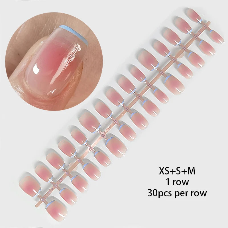 30Pcs Matte Nude Press-On Nails