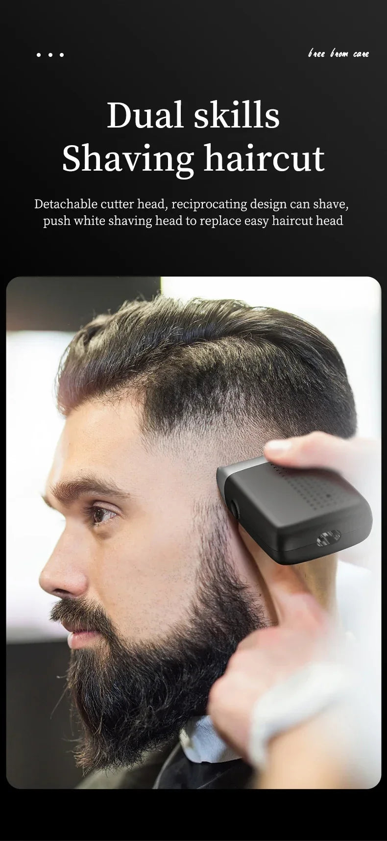 BRAUN M1900 Portable Electric Shaver for Men