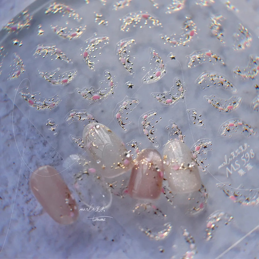 3D Jelly Flower Butterfly Nail Art Stickers T-4204