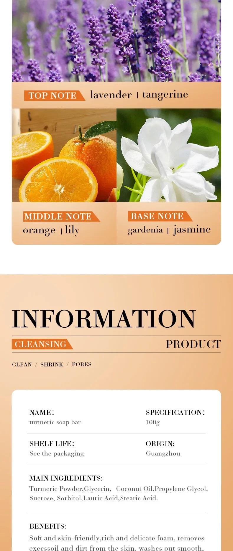 Handmade Turmeric Soap – Brightening & Skin-Clearing Body Cleanser