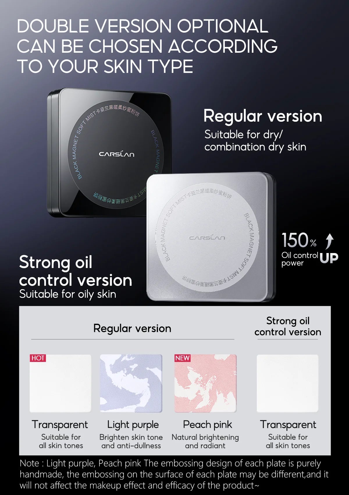 CARSLAN Stay Matte Pressed Powder