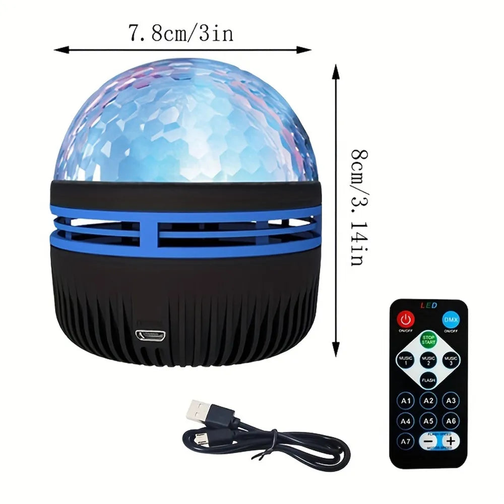 Northern Lights Starry Sky Projector – LED Night Light with Remote & USB
